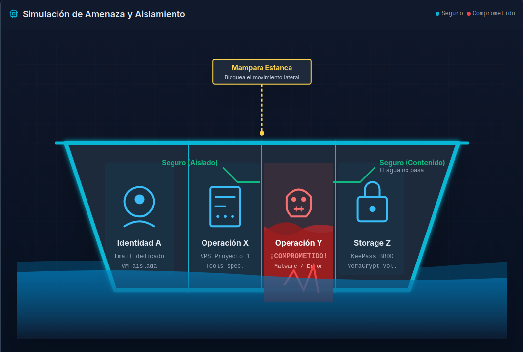 Diagrama de compartimentos estancos aplicado a operaciones